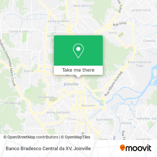 Banco Bradesco Central da XV map