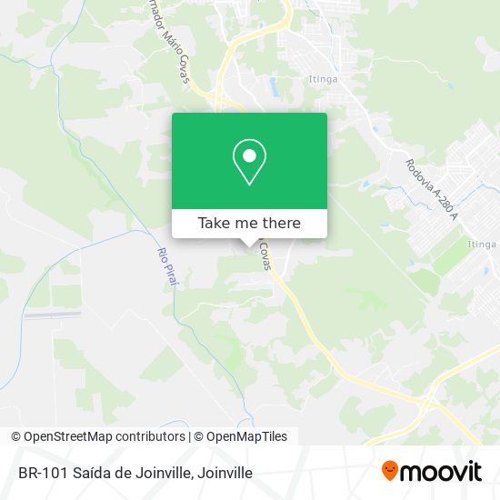 BR-101 Saída de Joinville map