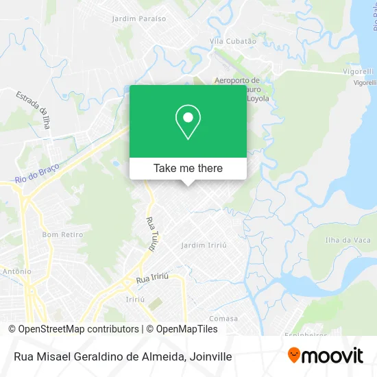 Rua Misael Geraldino de Almeida map