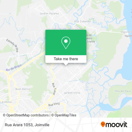 Rua Arara 1053 map