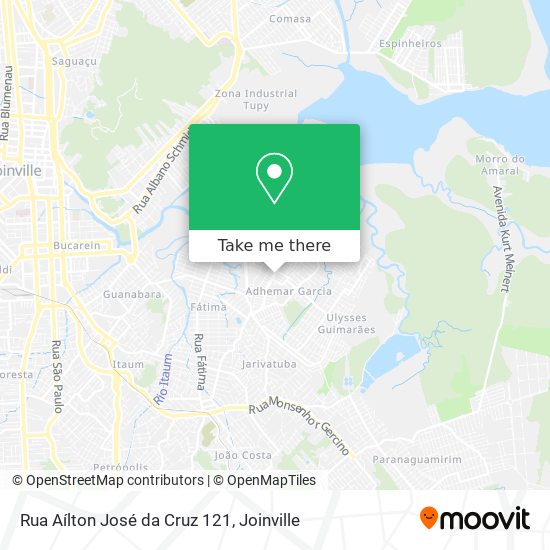 Rua Aílton José da Cruz 121 map