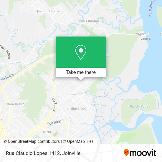 Rua Cláudio Lopes 1412 map