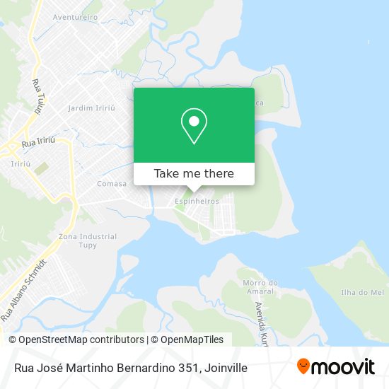 Mapa Rua José Martinho Bernardino 351