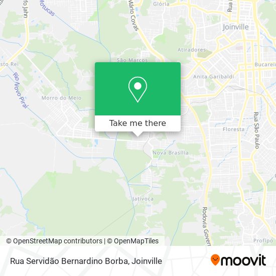 Rua Servidão Bernardino Borba map