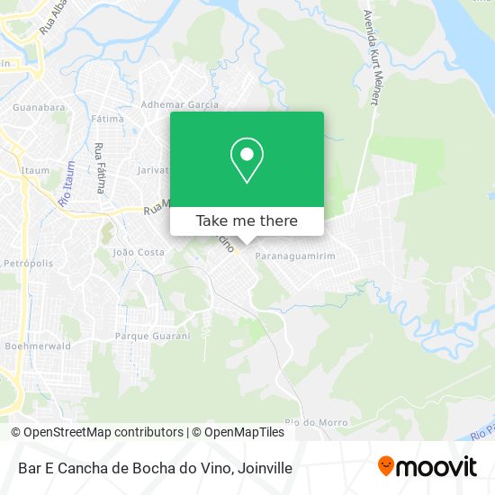 Bar E Cancha de Bocha do Vino map