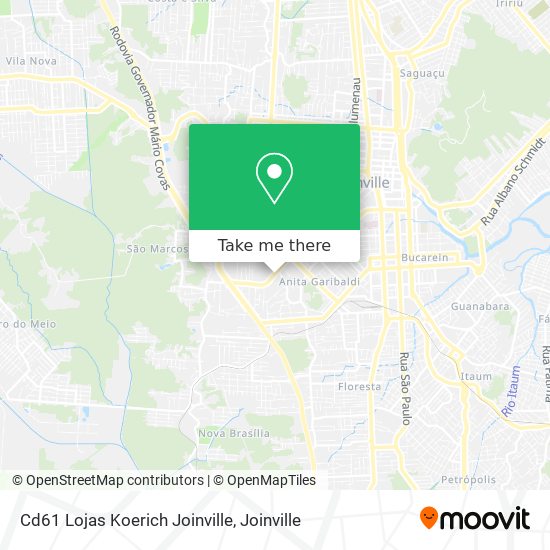 Cd61 Lojas Koerich Joinville map