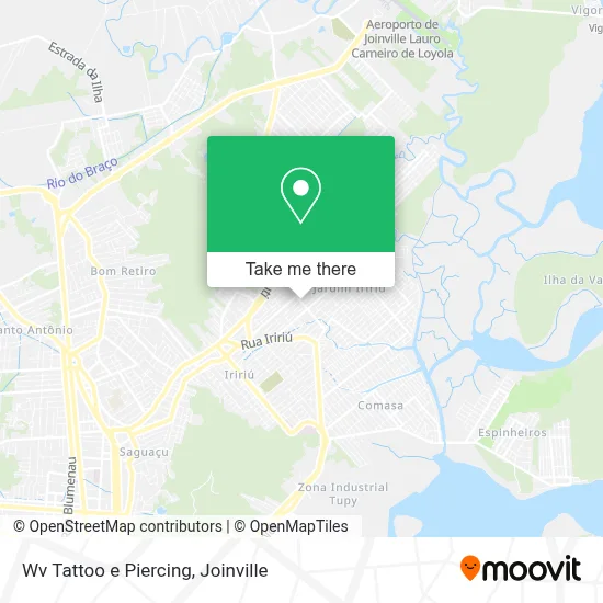 Wv Tattoo e Piercing map