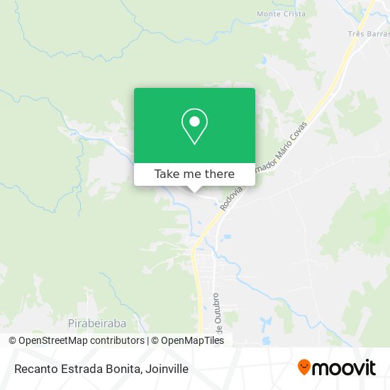 Recanto Estrada Bonita map