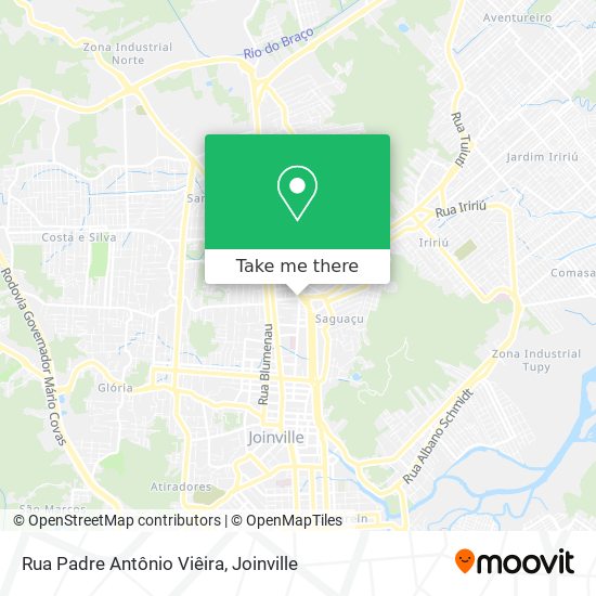 Rua Padre Antônio Viêira map