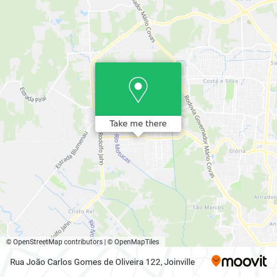 Rua João Carlos Gomes de Oliveira 122 map