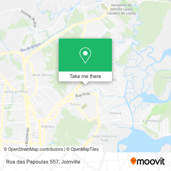Rua das Papoulas 557 map