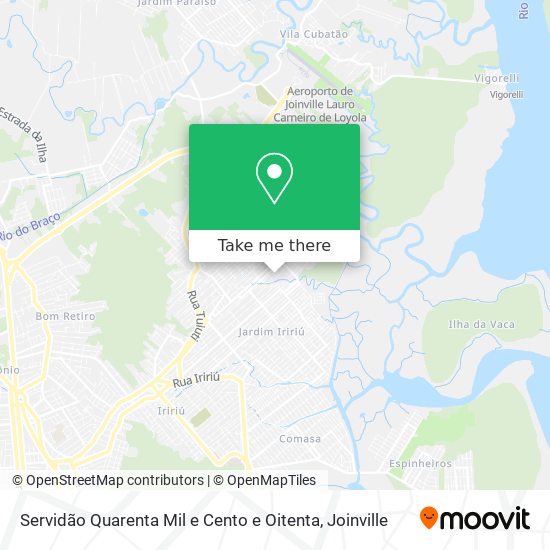 Servidão Quarenta Mil e Cento e Oitenta map