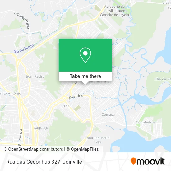 Rua das Cegonhas 327 map