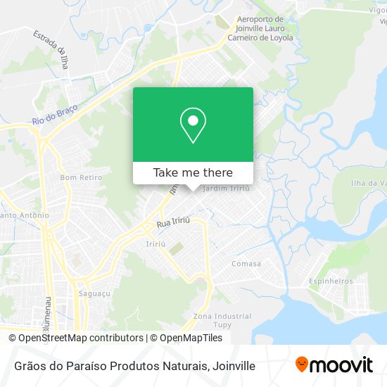 Grãos do Paraíso Produtos Naturais map