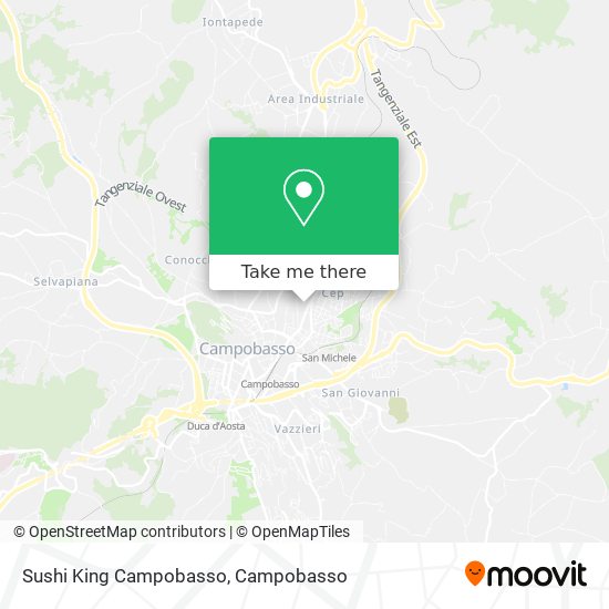 Sushi King Campobasso map
