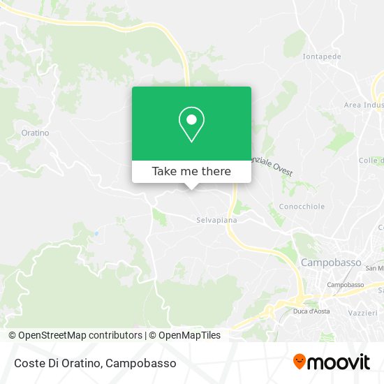 Coste Di Oratino map
