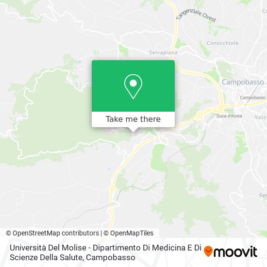 Università Del Molise - Dipartimento Di Medicina E Di Scienze Della Salute map