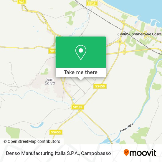 Denso Manufacturing Italia S.P.A. map