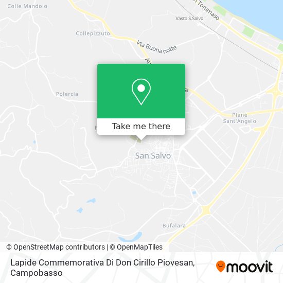 Lapide Commemorativa Di Don Cirillo Piovesan map
