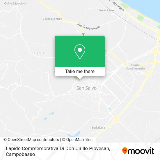 Lapide Commemorativa Di Don Cirillo Piovesan map
