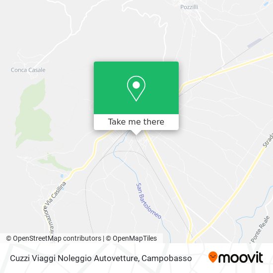 Cuzzi Viaggi Noleggio Autovetture map