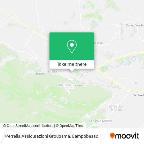 Perrella Assicurazioni Groupama map