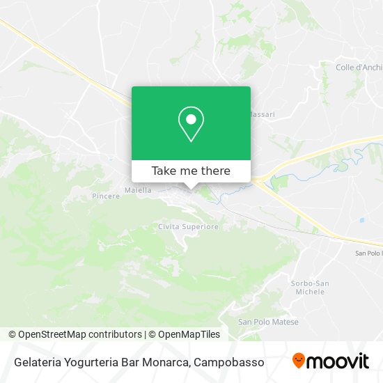 Gelateria Yogurteria Bar Monarca map