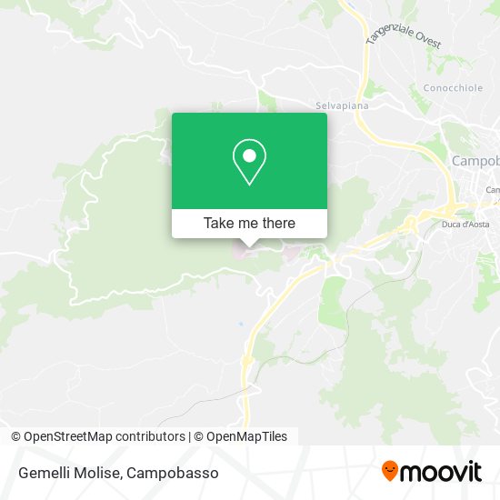 Gemelli Molise map