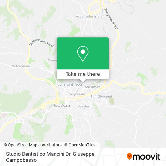 Studio Dentistico Mancini Dr. Giuseppe map