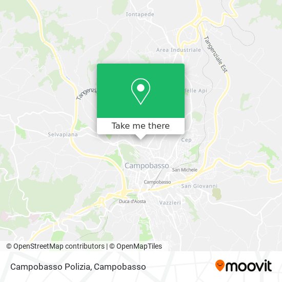 Campobasso Polizia map