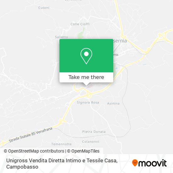 Unigross Vendita Diretta Intimo e Tessile Casa map