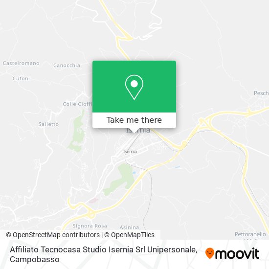 Affiliato Tecnocasa Studio Isernia Srl Unipersonale map