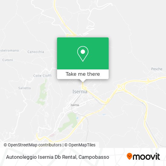 Autonoleggio Isernia Db Rental map