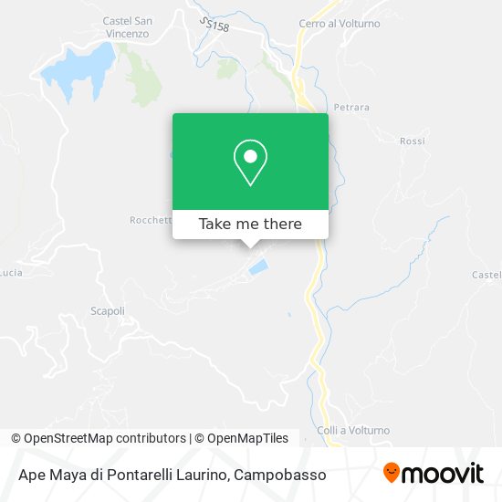 Ape Maya di Pontarelli Laurino map