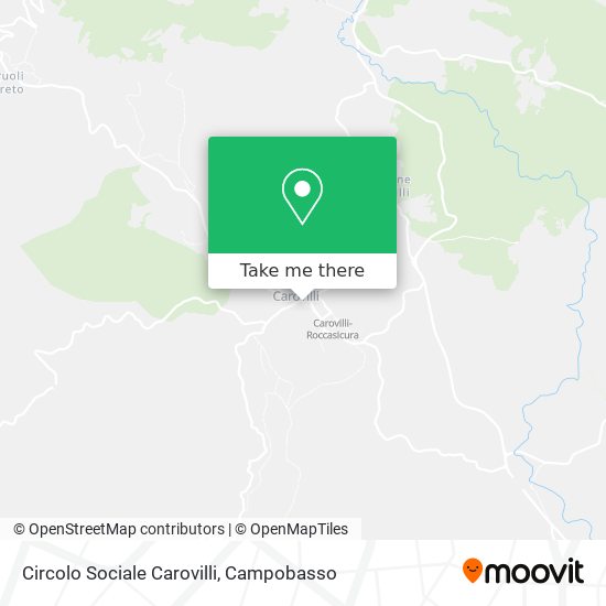 Circolo Sociale Carovilli map