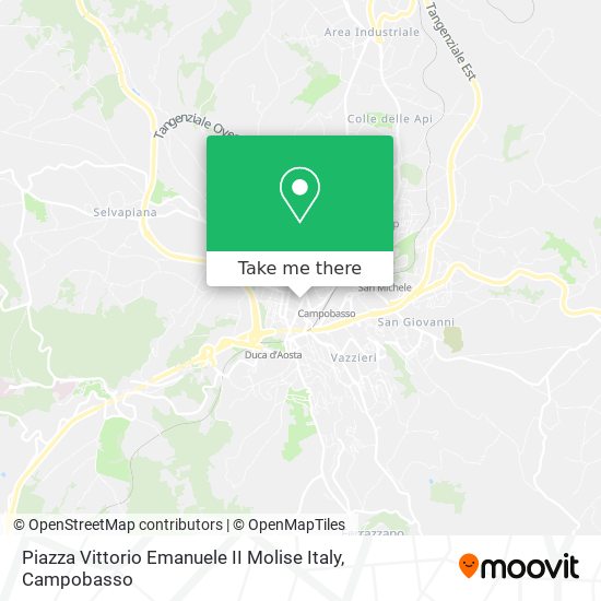 Piazza Vittorio Emanuele II Molise Italy map
