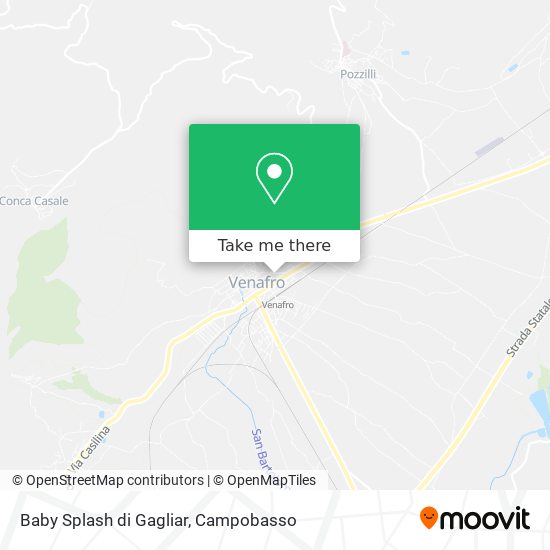 Baby Splash di Gagliar map