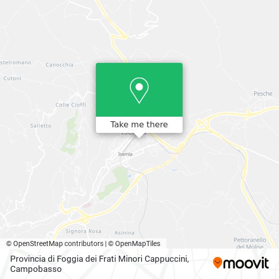 Provincia di Foggia dei Frati Minori Cappuccini map