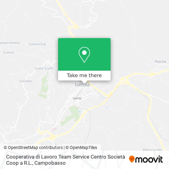 Cooperativa di Lavoro Team Service Centro Società Coop a R.L. map