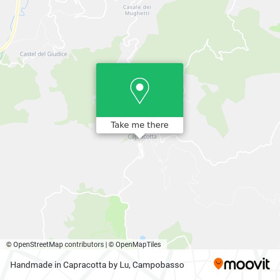 Handmade in Capracotta by Lu map