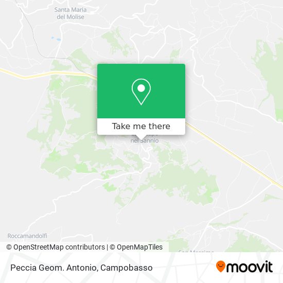Peccia Geom. Antonio map