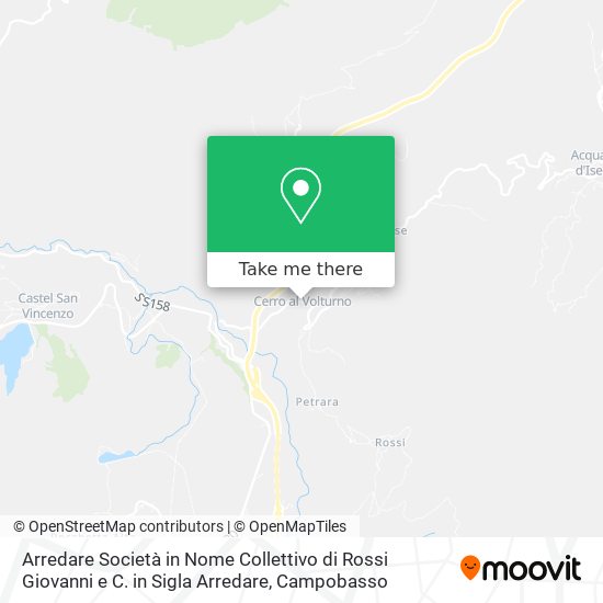 Arredare Società in Nome Collettivo di Rossi Giovanni e C. in Sigla Arredare map