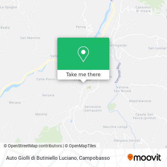 Auto Giolli di Butiniello Luciano map