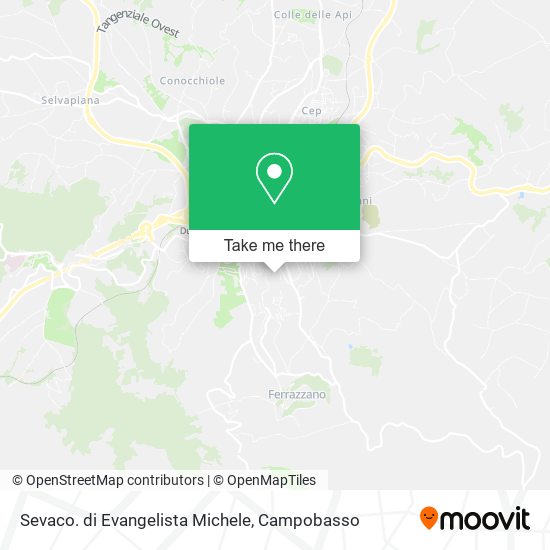 Sevaco. di Evangelista Michele map