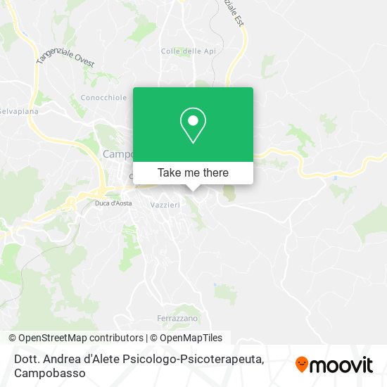 Dott. Andrea d'Alete Psicologo-Psicoterapeuta map