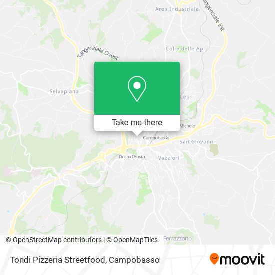 Tondi Pizzeria Streetfood map