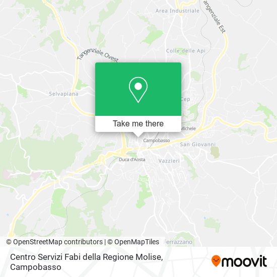 Centro Servizi Fabi della Regione Molise map