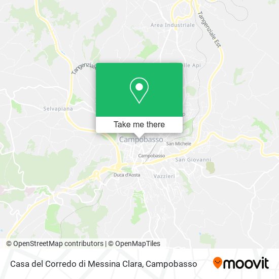 Casa del Corredo di Messina Clara map