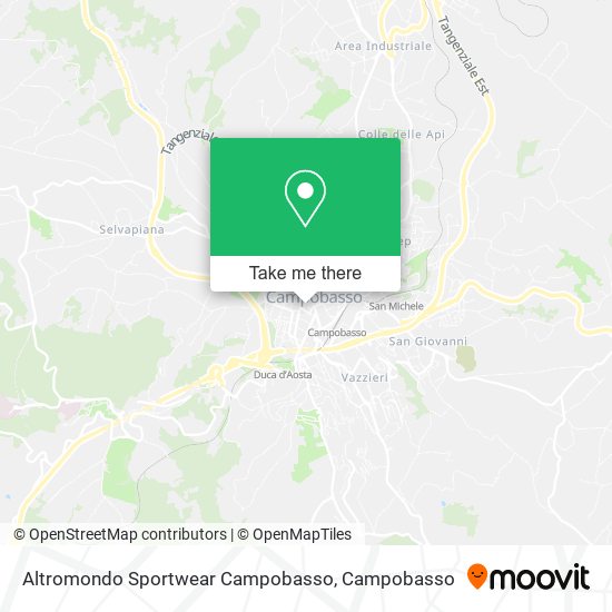 Altromondo Sportwear Campobasso map
