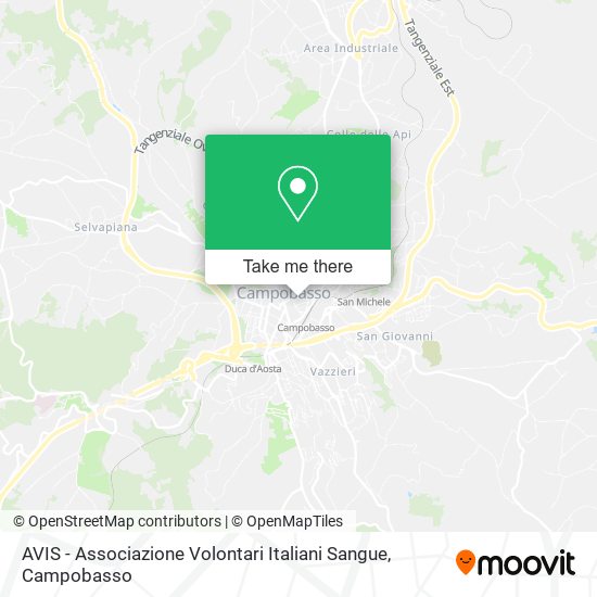 AVIS - Associazione Volontari Italiani Sangue map